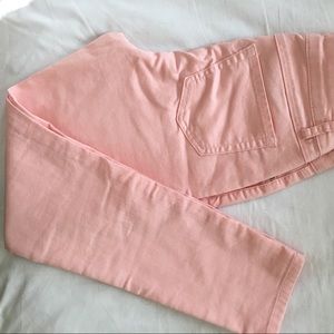 Pink ankle jeans sz 4